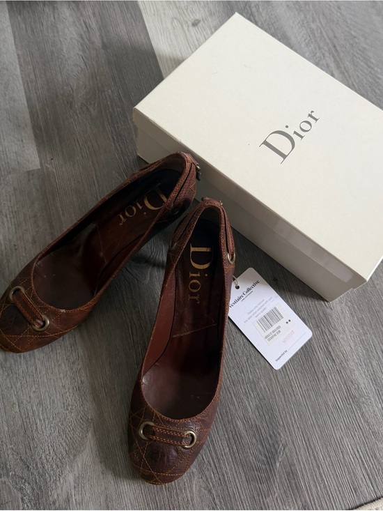 Dior Shoes - Dior Brown Leather Heels